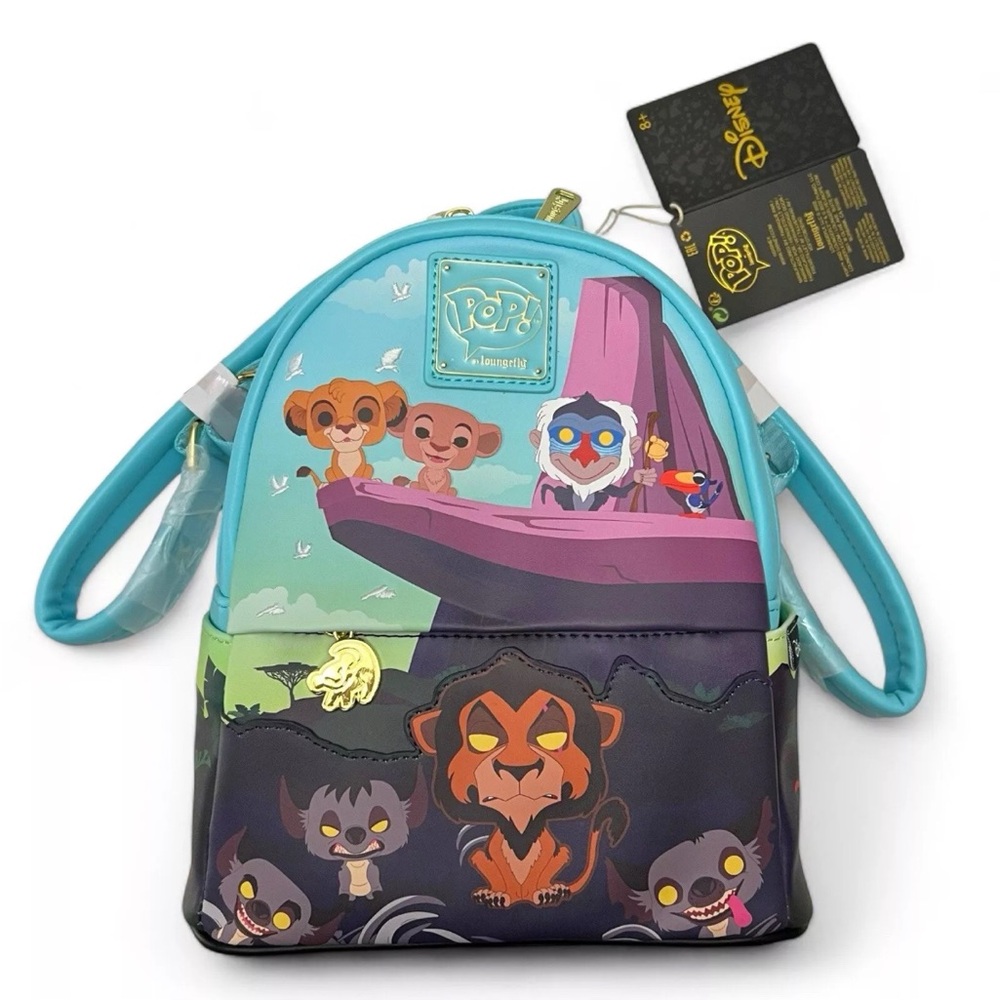 NWT! Disney Funko POP by LOUNGEFLY The Lion King Pride Rock mini Backpack